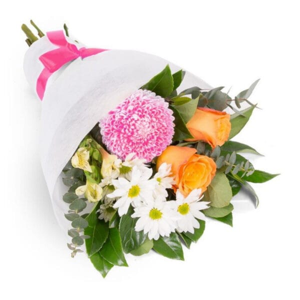 bright mixed bouquet – roses, chrysanthemum & daisies