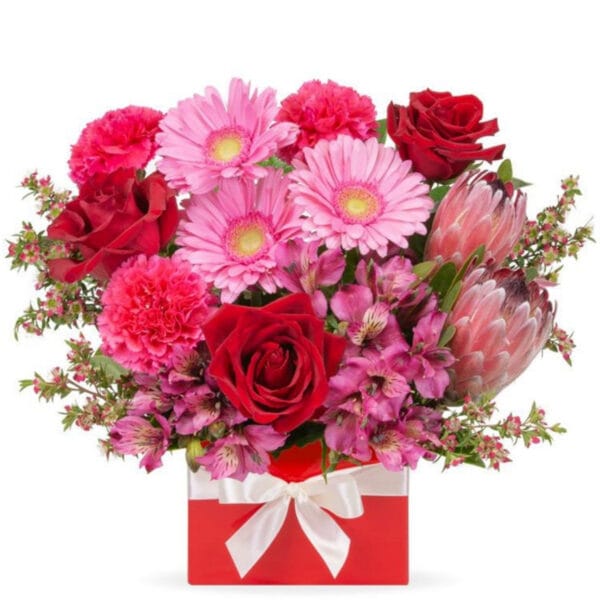 pink radiance flower box