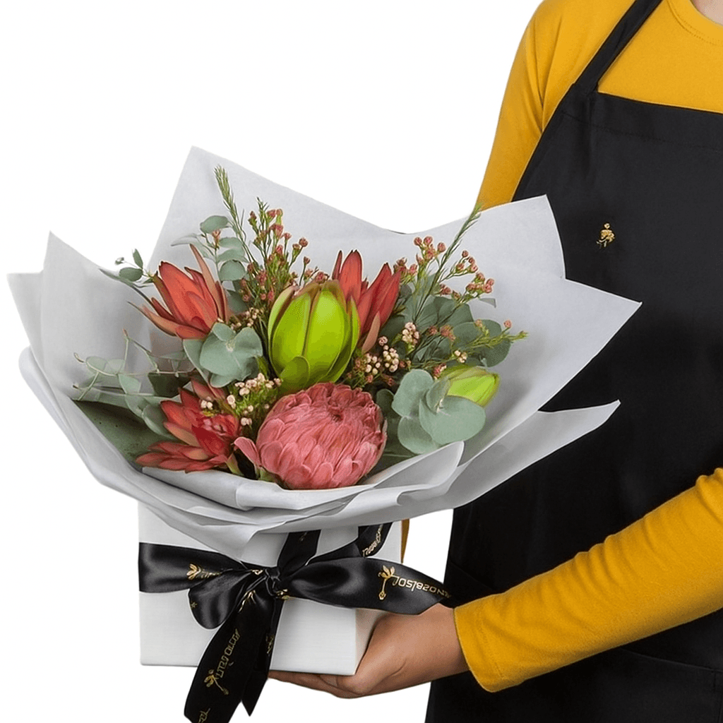 australian native blooms in gift box