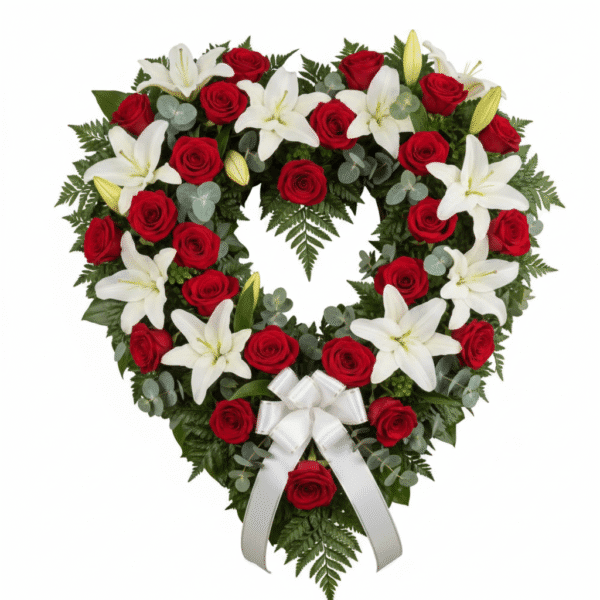 everlasting love heart wreath